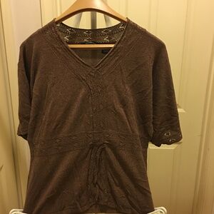 Women’s brown soft knit top